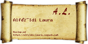 Alföldi Laura névjegykártya