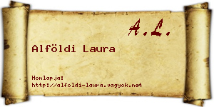 Alföldi Laura névjegykártya